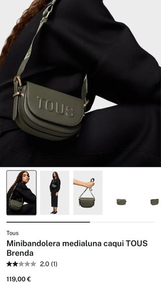 Bolso Minibandolera Tous Brenda Caqui