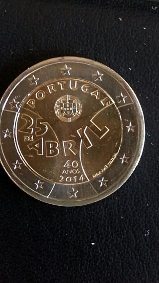 Moneda 2 Euros Conmemorativa Portugal 2014