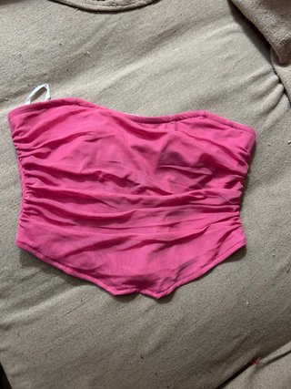 Top tipo banda Shein rosa y azul