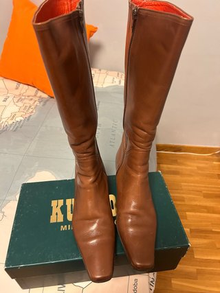 Botas altas de piel