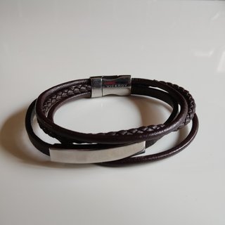 Pulsera Viceroy Cuero Marrón y Plata