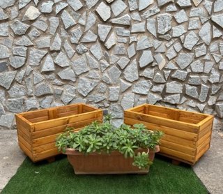 Set Fioriere Rialzate Legno