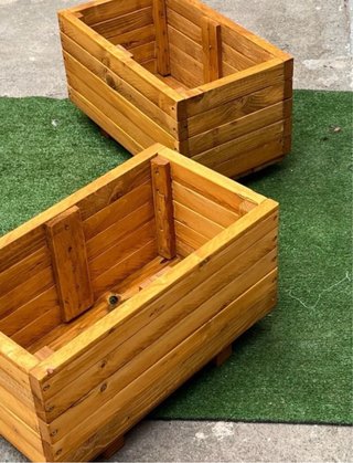 Set Fioriere Rialzate Legno