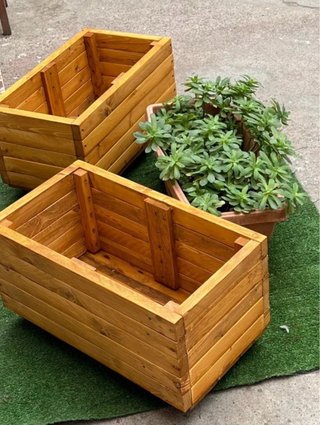 Set Fioriere Rialzate Legno