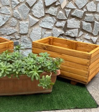 Set Fioriere Rialzate Legno