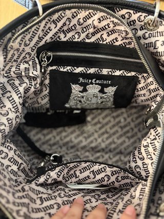 Bolso Juicy Couture Negro Terciopelo Premium