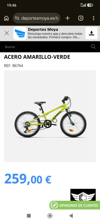 Bicicleta Conor galaxy para niño/a de 20 pulgadas