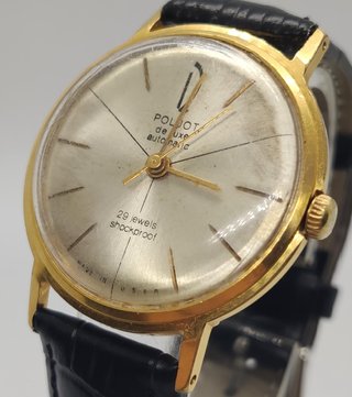 Reloj Poljot Automático Chapado Oro 29 Joyas