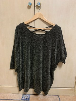 Camiseta fiesta mujer brillo