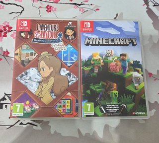 Layton y Minecraft juegos para switch