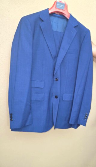 Traje de chaqueta azul Alvaro Moreno talla 40