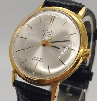 Reloj Poljot Automático Chapado Oro 29 Joyas