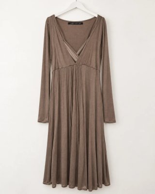 Vestido Zara Midi Viscosa Talla M