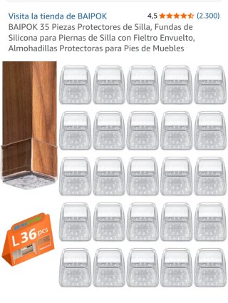 Set de 35 Protectores de Silicona para Sillas