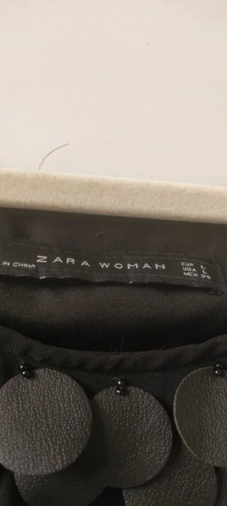 Vestido fiesta Zara lentejuelas negro