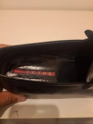 Mocassins Prada em Pele Preto - Tamanho 45