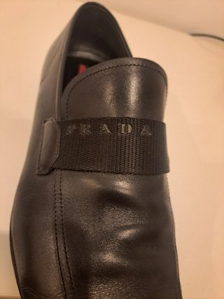 Mocassins Prada em Pele Preto - Tamanho 45