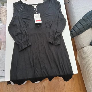 Vestido Negro Zara Talla M