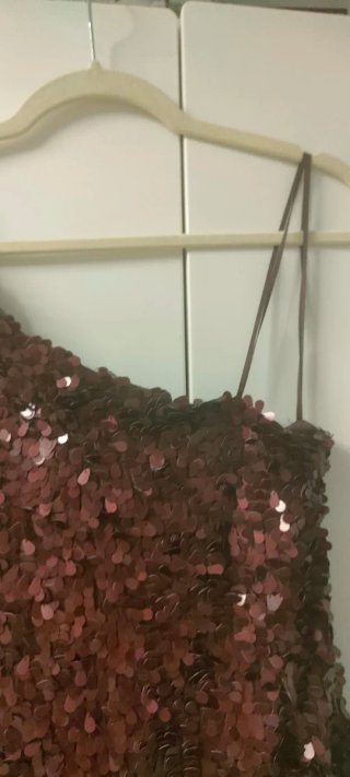Vestido fiesta lentejuelas Mango