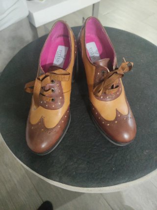 Botines Vitelo estilo Oxford