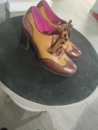 Botines Vitelo estilo Oxford