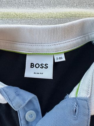 Polo BOSS bebé manga corta