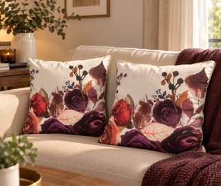 Set de 2 Cojines con Estampado Floral
