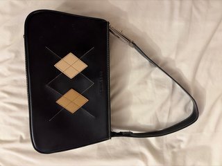 Bolso Greenwich Vintage Negro y Beige