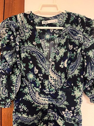 Vestido Zara Estampado Talla M