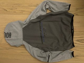 Sudadera con cremallera Hoodrich gris Talla S
