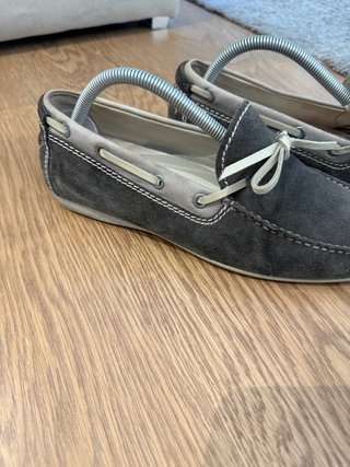 Mocasines náuticos grises de Ante