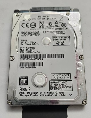 Disco Duro Hitachi 2.5 500GB SATA