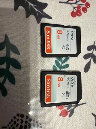 2 Tarjetas SD SanDisk Ultra 8GB