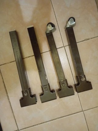Patas para somier con ruedas (4 unidades)