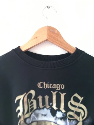 Sudadera Chicago Bulls Negra Vintage Talla M