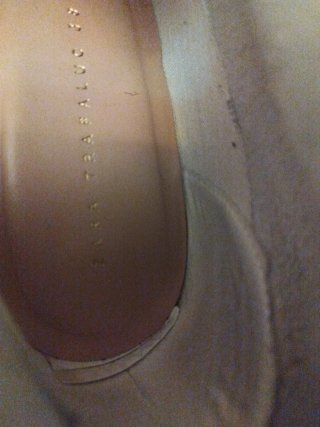 Botines ZARA blanco roto con cordones y cremallera
