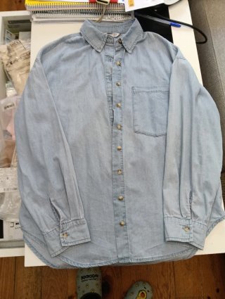 Camisa vaquera H&M azul
