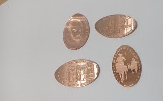 Lote de 4 Monedas Elongadas M-062