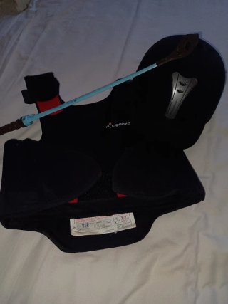 Espaldera y casco hípica infantil