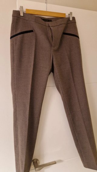 Pantalón de cuadros Zara Talla L