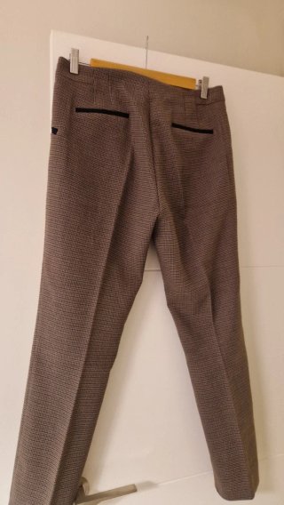 Pantalón de cuadros Zara Talla L