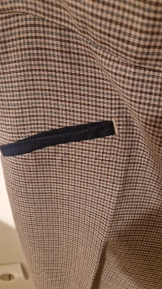 Pantalón de cuadros Zara Talla L