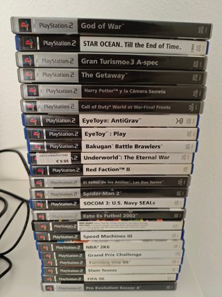 ⭐Megapack PlayStation 2 + 23 juegos + cam EyeToy⭐