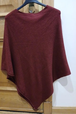 Poncho Granate Talla Única