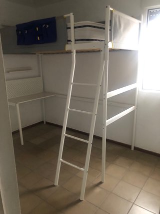 Litera con Escritorio y Escalera