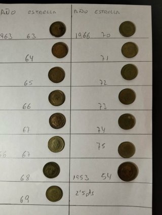 Lote de 15 Monedas de Franco (1963-1975)