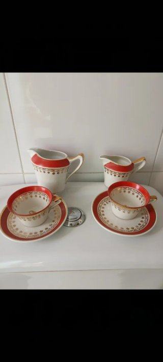 Juego de café tú y yo de porcelana