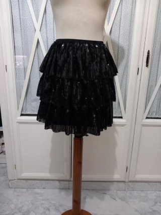 Falda Negra de Lentejuelas