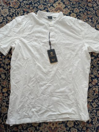 Polo Gutteridge bianca nuova 3xl