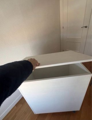 Cabecero de cama con almacenaje blanco
